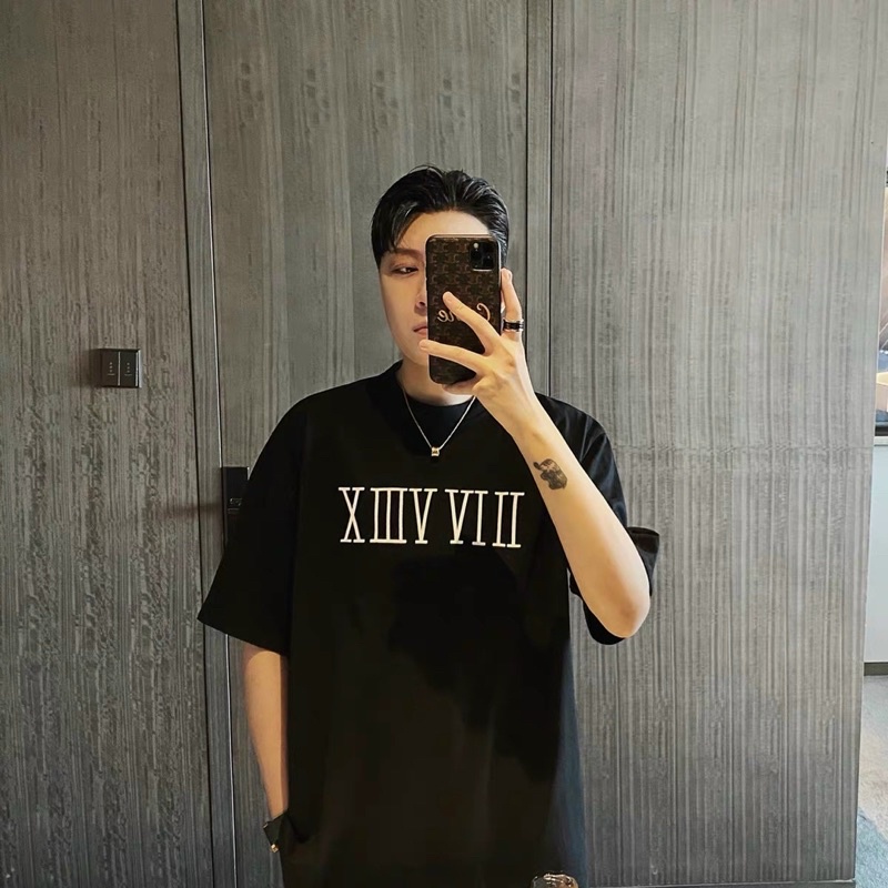 ÁO THUN TAY LỠ COTTON LA MÃ UNISEX NAM NỮ (kèm ảnh thật)