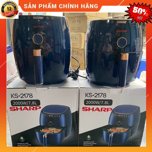 Nồi Chiên Không Dầu Shap -KS-2187 -7,8L-2000W - Nồi To -Chiên Nhanh -Loại bỏ 80% Chất Béo - Bảo Hành 12 Tháng