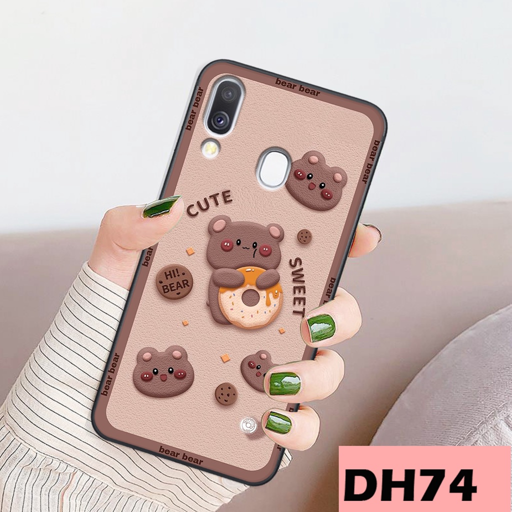 Ốp lưng Samsung A40 in hình 3D gấu mới nhất - sang - chảnh - ĐẸP- BỀN