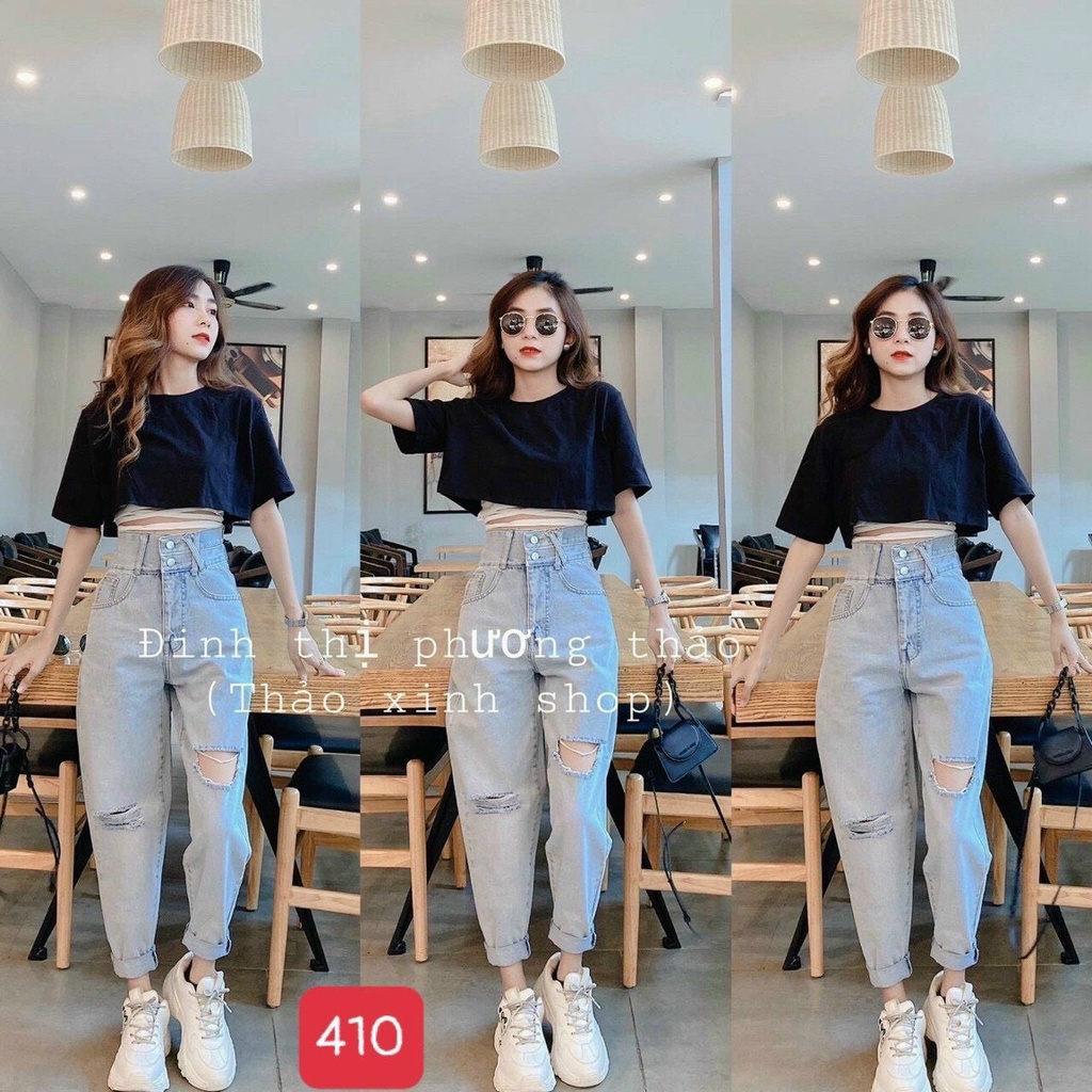 Quần Jean Nữ Baggy thương hiệu Muradfashion, Quần Nữ co dãn nhẹ mẫu MS917