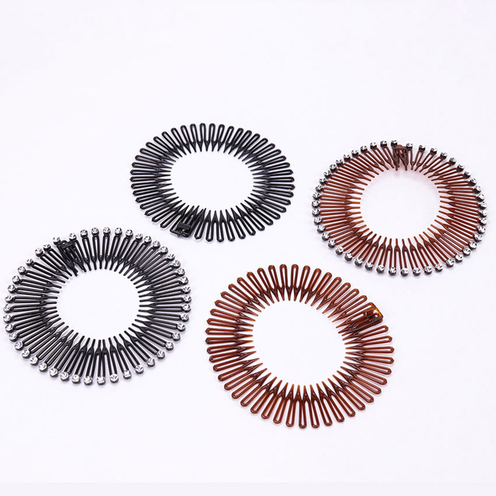 1 Băng Đô Cài Tóc rửa mặt Bằng Nhựa Đính Đá Thời Trang