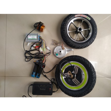 Trọn bộ thiết bị chế xe Scooter, xe đạp gấp....loại bánh 12inch, đường kính bánh xe 30cm. NAMHP