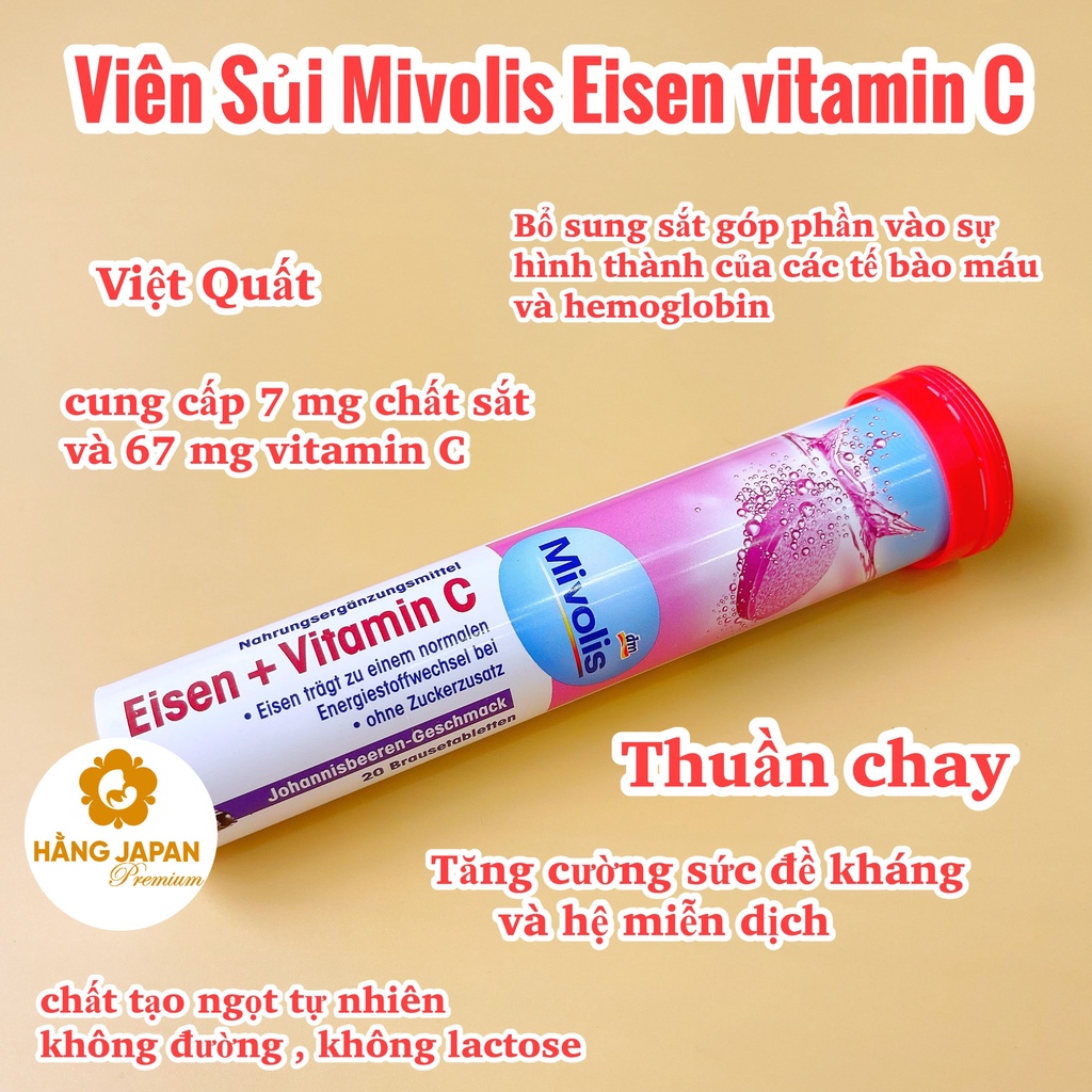 Viên sủi Mivolis bổ sung Vitamin - Hàng Đức