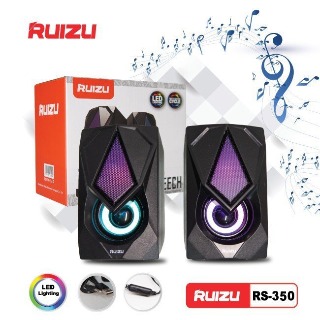Loa Máy Tính, Loa vi tính 2.0 Ruizu-350 Âm thanh hay sử dụng cổng USB