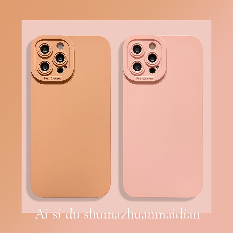 Ốp điện thoại silicon mềm có giá đỡ kim loại màu macaron cho iphone 13 Pro Max 11 12 Pro Max X XR XS Max 7 8 Plus