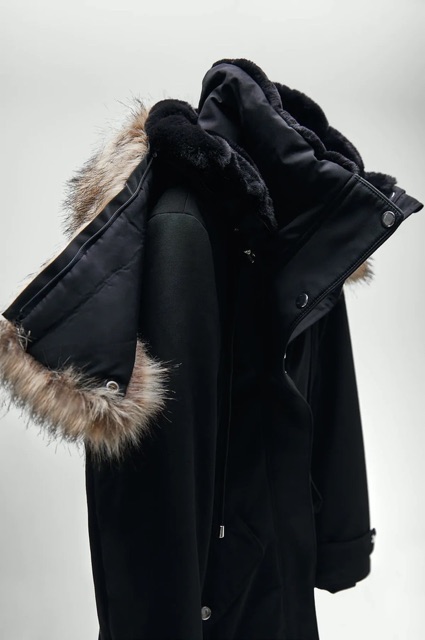 Áo khoác parka Zarrr dư sịn new