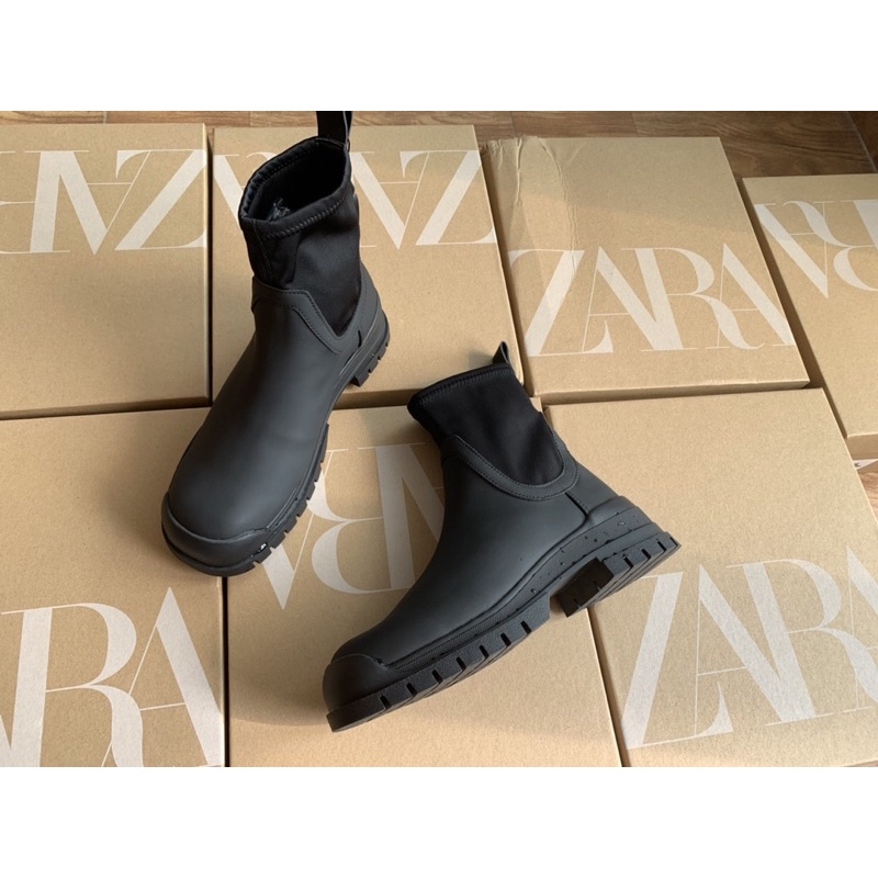 Bốt cổ ngắn zara chất liệu chống thấm nước hàng xuất dư | BigBuy360 - bigbuy360.vn