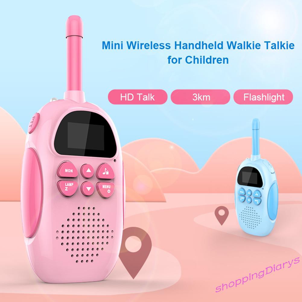 ✤Sh✤2pcs Walkie Talkie Kids Walkie-talkies 22 Channels 2 Way Wireless Radio Toy