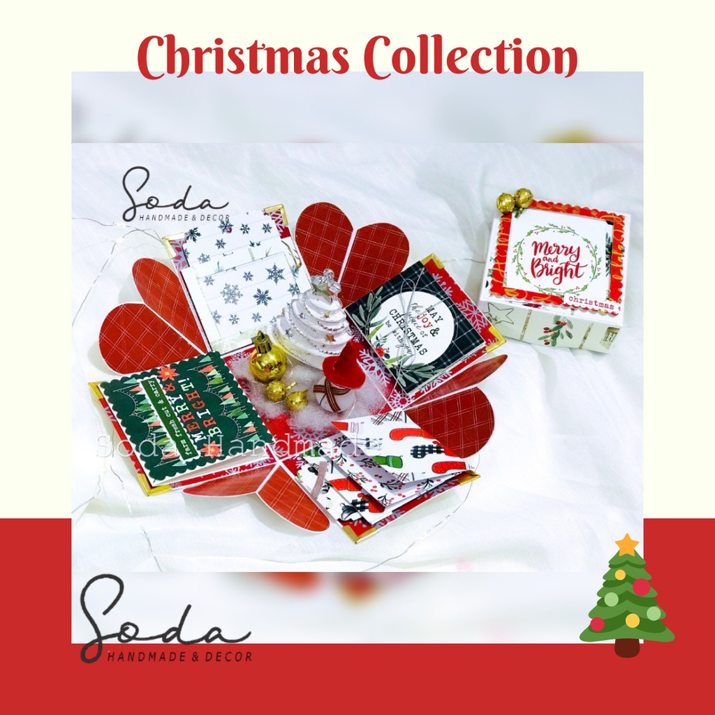 [CHRISTMAS COLLECTION] Explosion Box Chủ Đề Giáng Sinh size 10cm