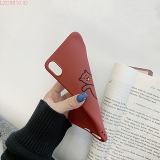 Ốp lưng mặt nhám hình gấu cho điện thoại Samsung note3 note4 note5 note8 note9