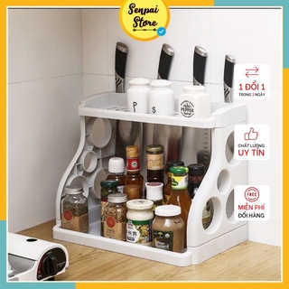 Kệ để đồ đa năng 2 tầng - kệ gia vị chữ h