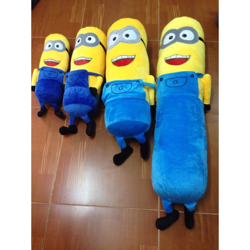 Gối ôm nhồi bông hình thú minion 1m chất đẹp bông loại 1