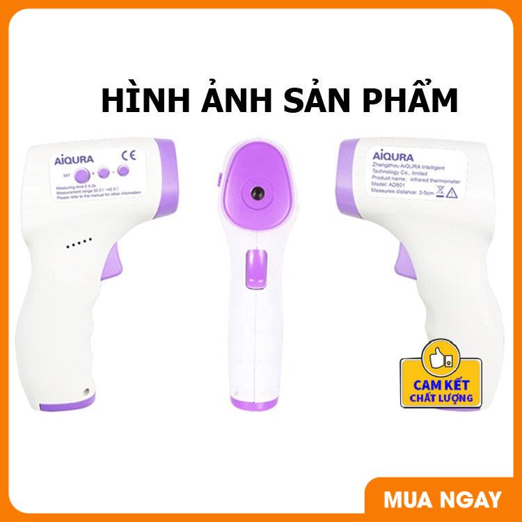 [Tặng Pin] Nhiệt kế điện tử, máy đo thân nhiệt hồng ngoại đo trán AD-801 Thích hợp sử dụng trong gia đình