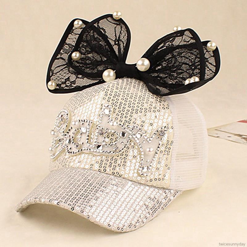 Mũ Lưỡi Trai Đính Nơ Đáng Yêu Cho Bé