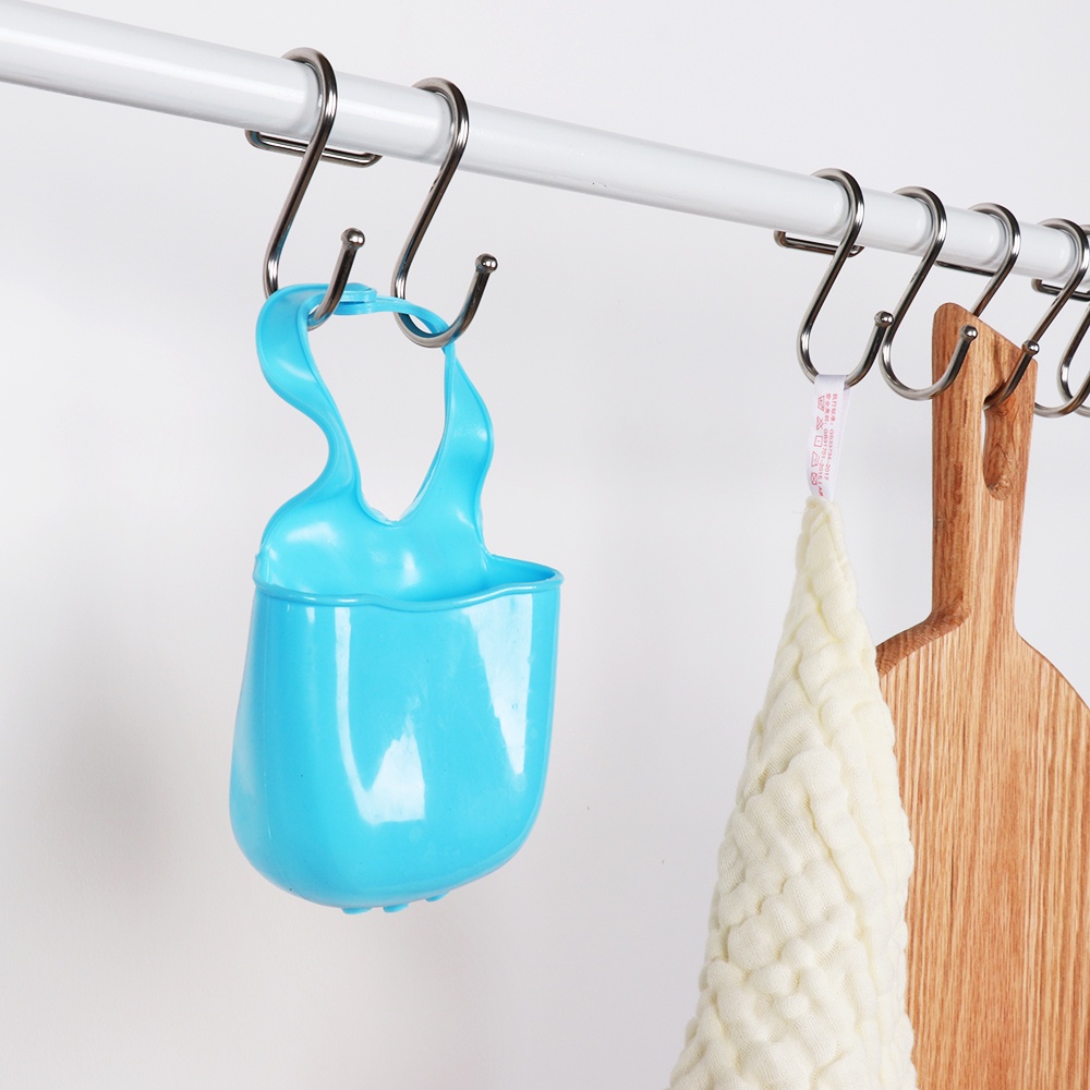 Móc Treo Chữ S Bằng Thép Không Gỉ 304 Đa Năng Gắn Tường Không Cần Khoan Dùng Trong Phòng Tắm/Nhà Bếp/Văn Phòng