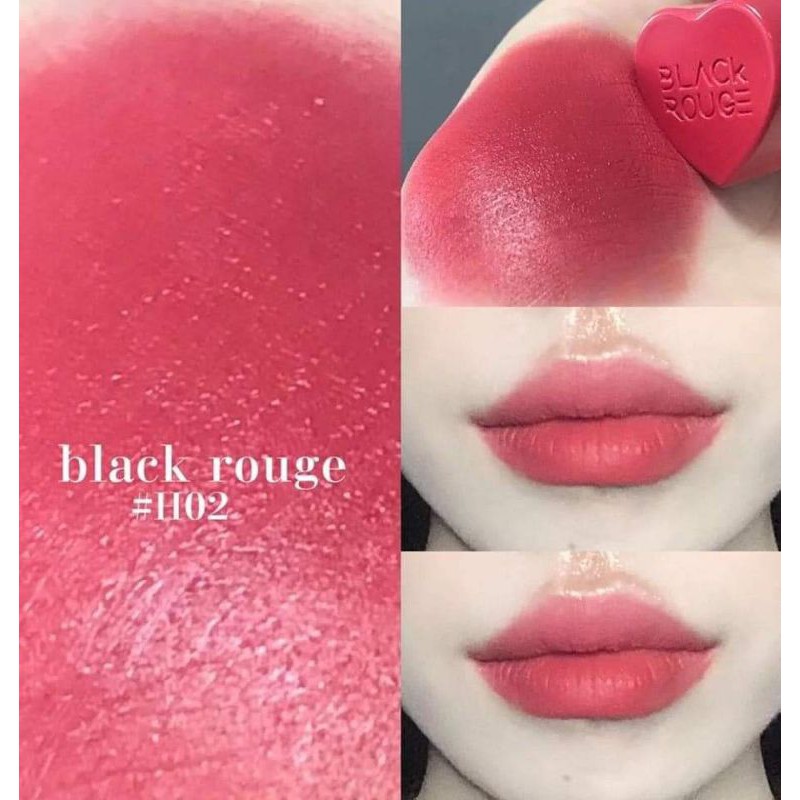 Son Black Rouge Color Lock Heart Tint - H02 Hồng Khô Ánh Nude (Thanh lý ) | BigBuy360 - bigbuy360.vn