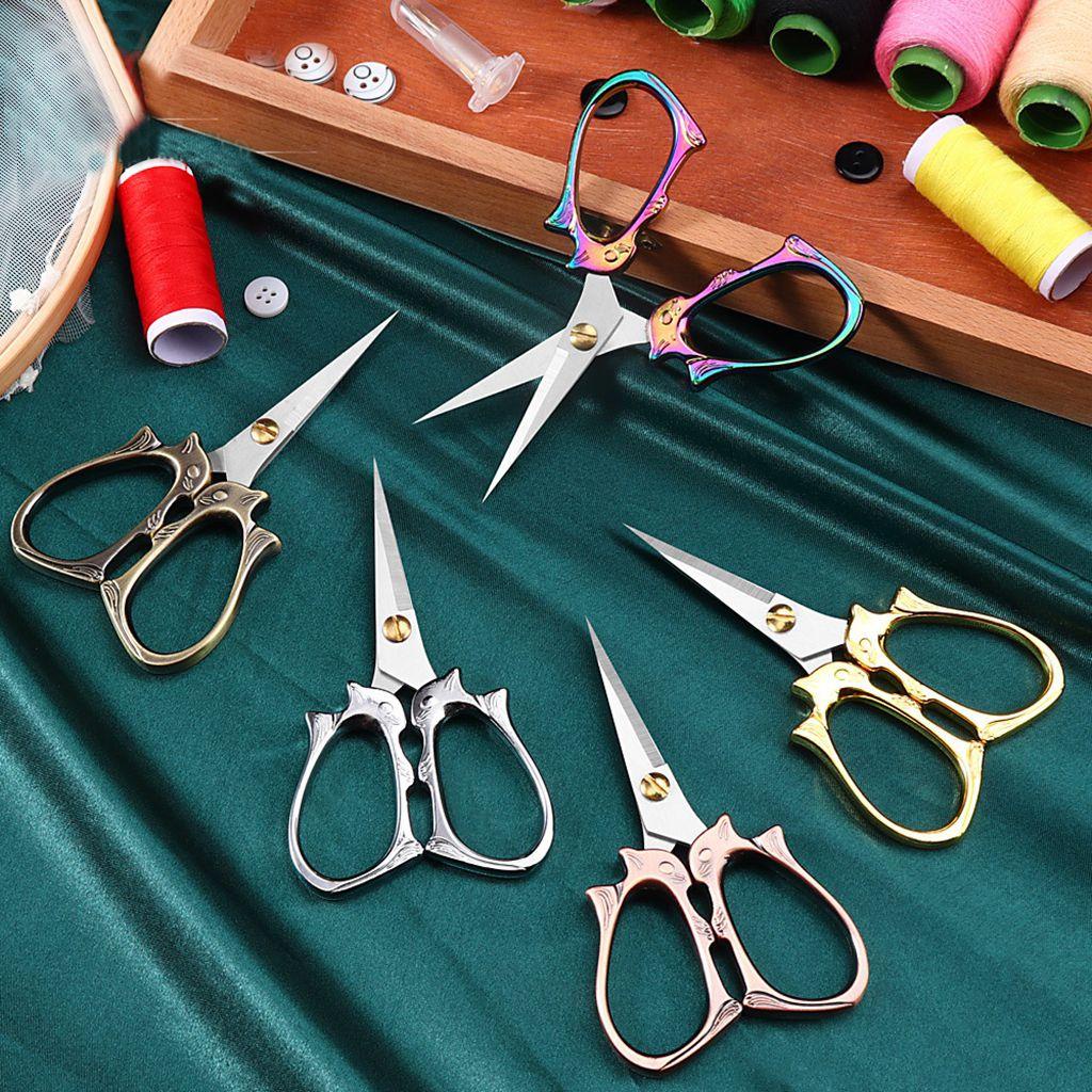 Kéo Cắt Vải Thủ Công Hình Chú Sóc Phong Cách Retro