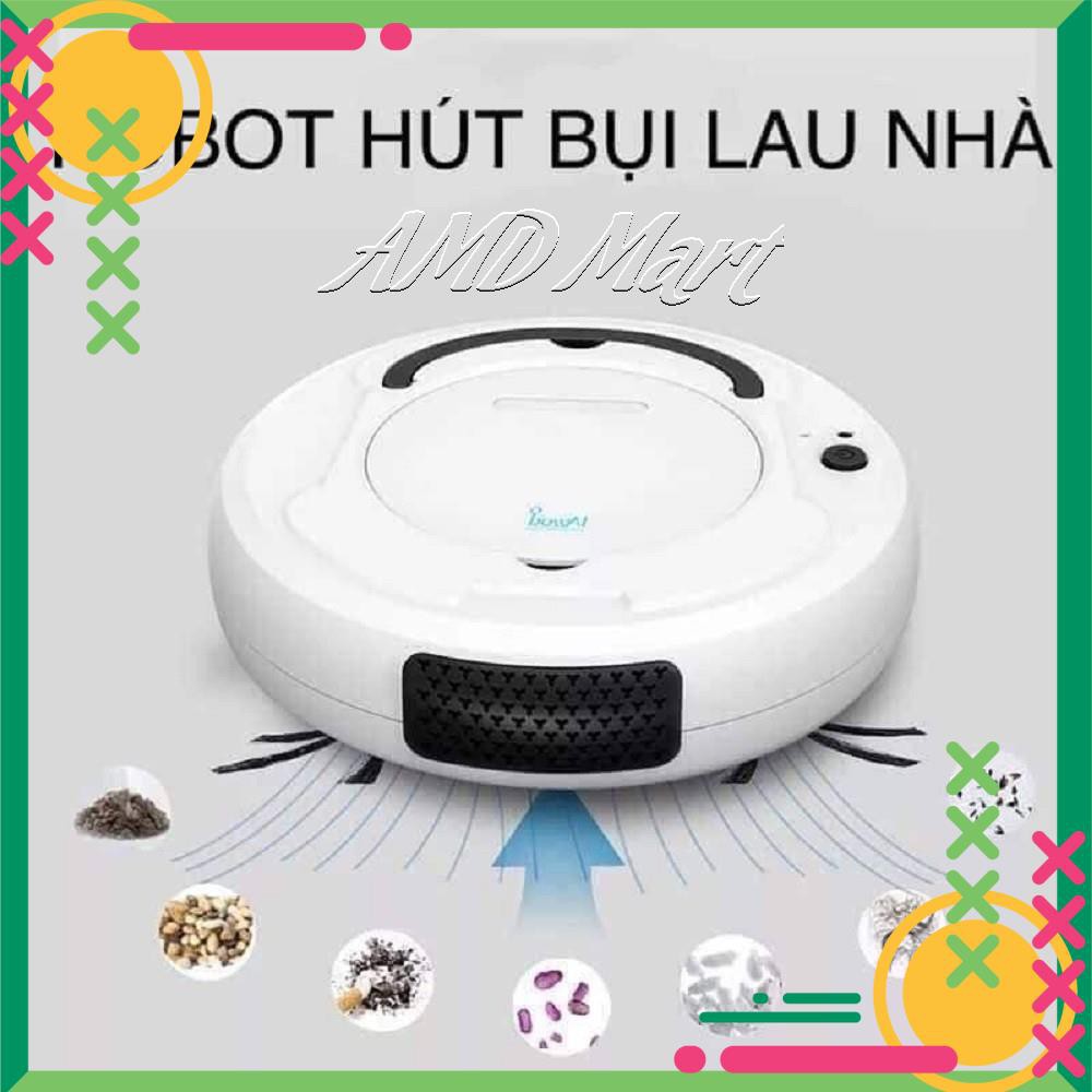 ROBOT HÚT BỤI LAU NHÀ BOWAI [HÀNG CHÍNH HÃNG] Tự Động Hút Bụi-Quét-Lau Sàn -Cảm Ứng Thông Minh.