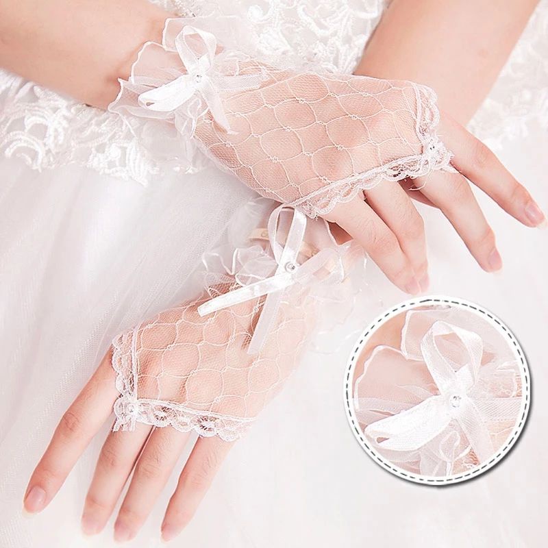 tổng hợp găng tay ren cô dâu