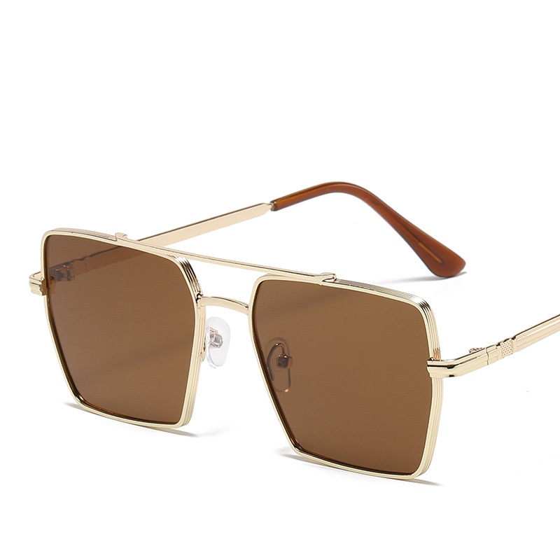 Kính Mát Gọng Kim Loại Hai Chùm Màu Gradient Thời Trang