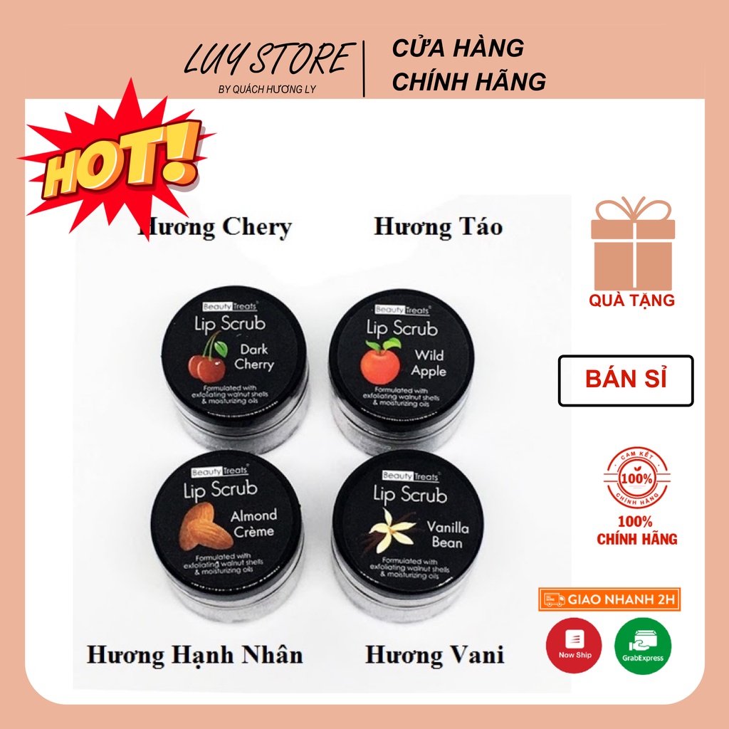 Tẩy tế bào chết môi Beauty Treats Lip Scrub