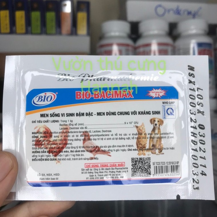 BIO-BACIMAX 5GR MEN VI SINH GIẢM MÙI HÔI