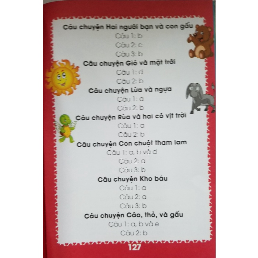 Sách- Truyện Ngụ Ngôn và Câu Hỏi Thực Hành Ý Nghĩa Tập 1- 95 Câu Chuyện Ngụ Ngôn