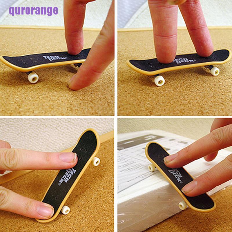 qurorange 5PC Kids Children Mini Finger Board Fingerboard Skate Children Gifts Toy UJS