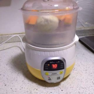 Nồi ninh hầm nấu cháo cách thủy cho bé BEAR 0.8L  TẶNG kèm  phích cắm chuyển đổi