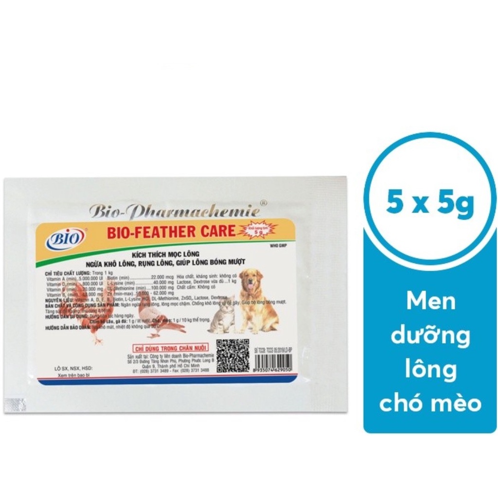 BiO Feather Care Kích thích mọc lông, Giảm rụng, Giúp Lông bóng mượt