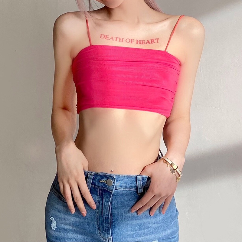 DUNEA Áo hai dây hở lưng thiết kế thời trang mùa hè dành cho nữ