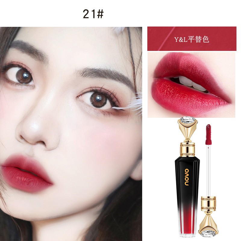 Son kem lì cao cấp Novo nữ hoàng ai cập đính đá Senabeauty