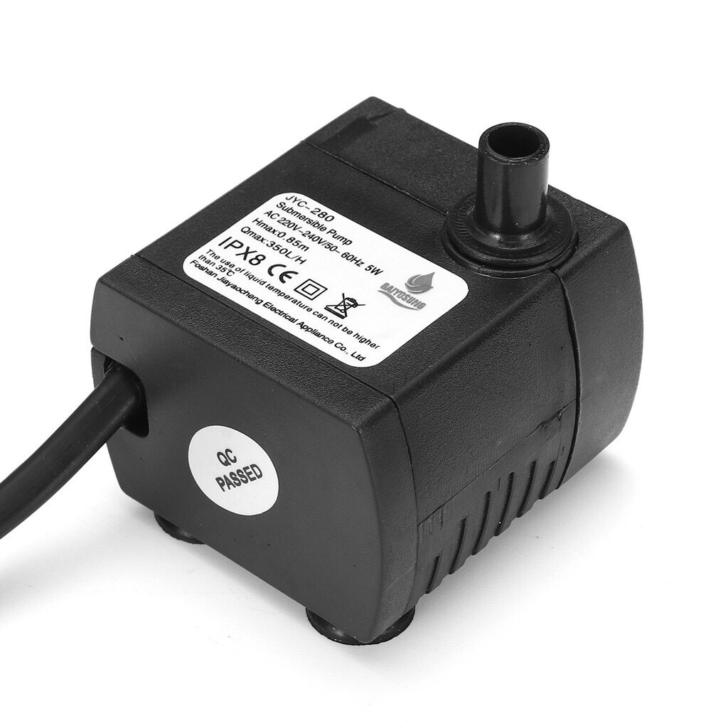 Bơm chìm mini 4-5w, 16w, 18w - 220V quạt điều hoà hơi nước - bể cá thủy cảnh - bơm quạt - bể cá