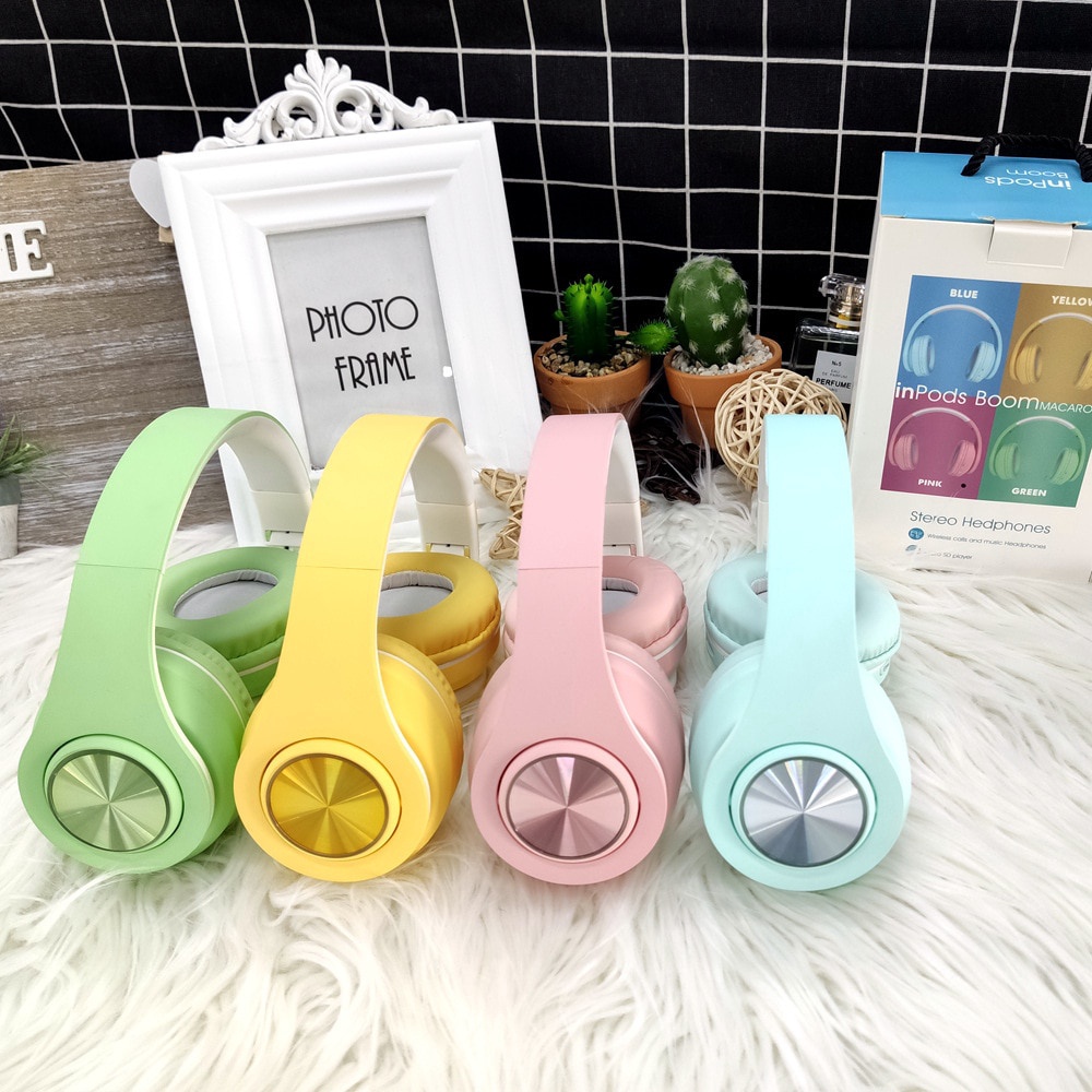 Tai Nghe Bluetooth Chụp Tai Không Dây Gaming Có Mic Âm Thanh Nổi Hifi Headphone Gaming Bluetooth Âm Bass Mạnh Mẽ