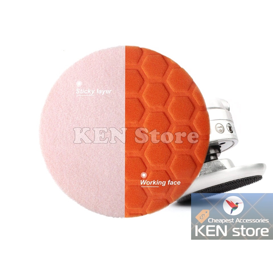 Bộ 3 phớt mút đánh bóng đường kính 3&quot; - 7&quot;