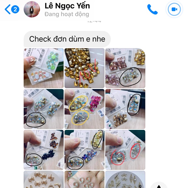 Combo đá gắn móng