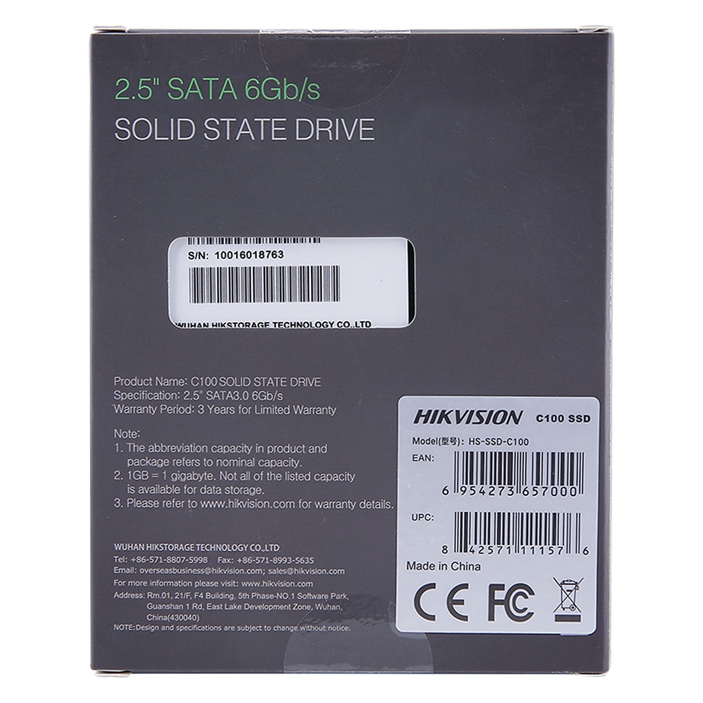 Ổ cứng SSD Hikvision C100 120GB - Hàng Chính Hãng Bảo Hành 3 Năm
