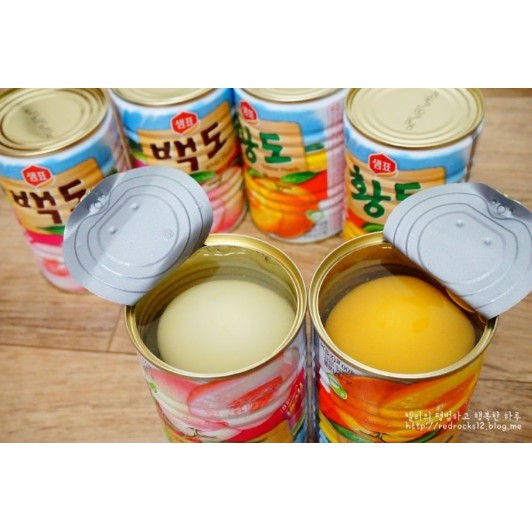 [SEMPIO] ĐÀO TRẮNG ĐÀO VÀNG HÀN QUỐC 400G - [샘표] 샘표 황도/백도 400G