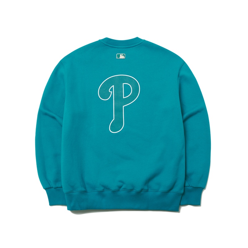 Áo sweater MLB NY dáng rộng lót nhung ấm áp thời trang thu đông cho nam và nữ mtb07