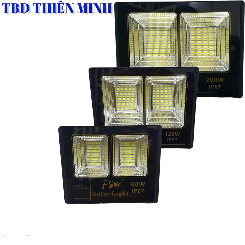 ĐÈN PHA NĂNG LƯỢNG MẶT TRỜI FSW 60W/120W/200W CAO CẤP