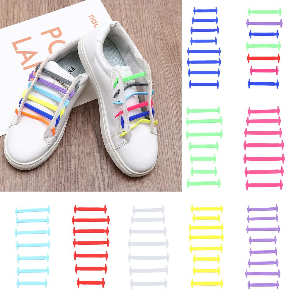 Set 1 / 16 Dây Buộc Giày Co Giãn Thời Trang Unisex