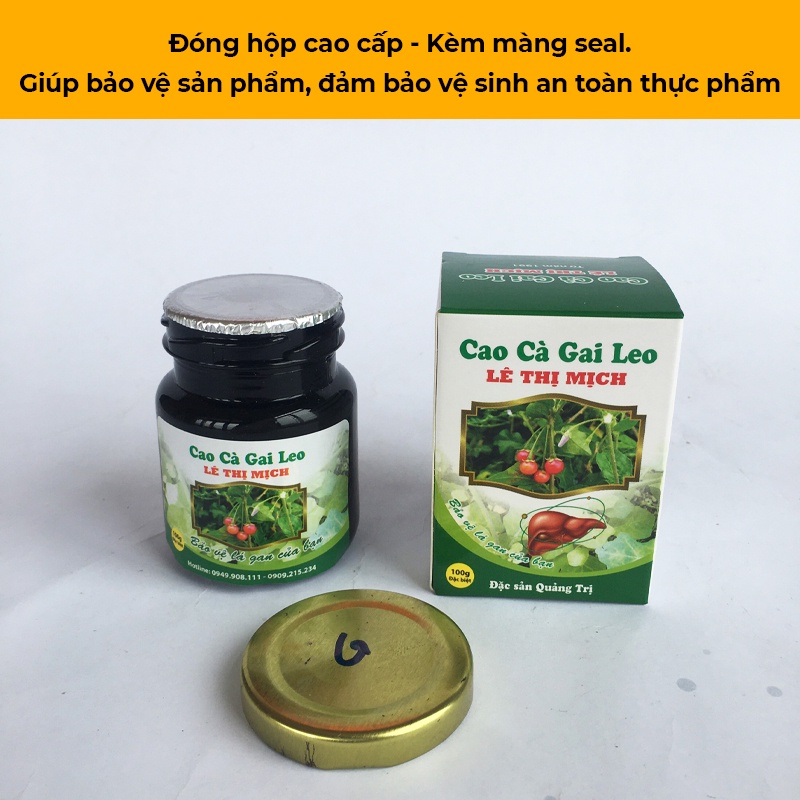 Cao cà gai leo giải độc gan Lê Thị Mịch nguyên chất, hủ 100gr đặc sản miền trung bổ gan làm quà