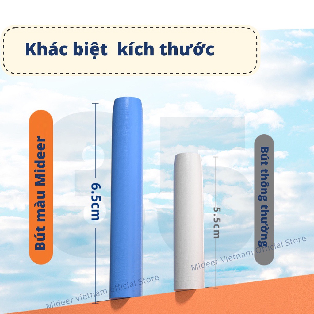 Màu sáp Lụa hữu cơ Mideer Silky Crayon 12- 24- 36 màu