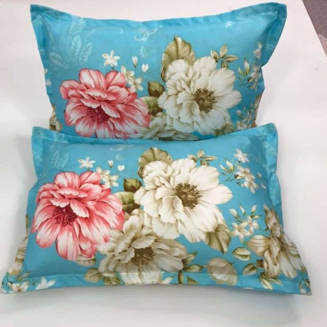 Set 2 Gối Nằm Gòn Ép Hơi Tặng Kèm 2 Vỏ Gối Ngẫu Nhiên