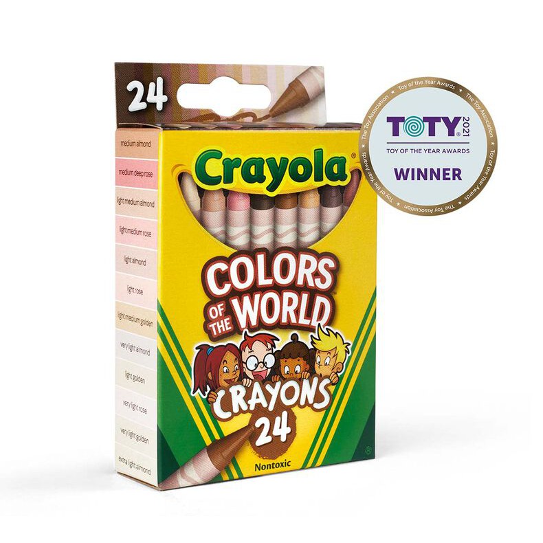 Bộ 24 Bút sáp màu Crayola, Màu đa sắc tộc - 520108