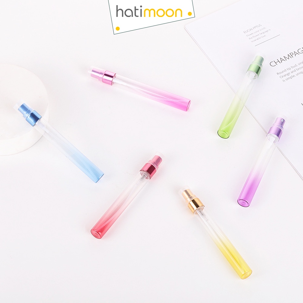 Chai chiết nước hoa, lọ chiết nước hoa thủy tinh 10ml nhiều màu, H0028