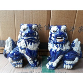 Cặp lân gốm sứ phong thủy trang trí nhà cửa