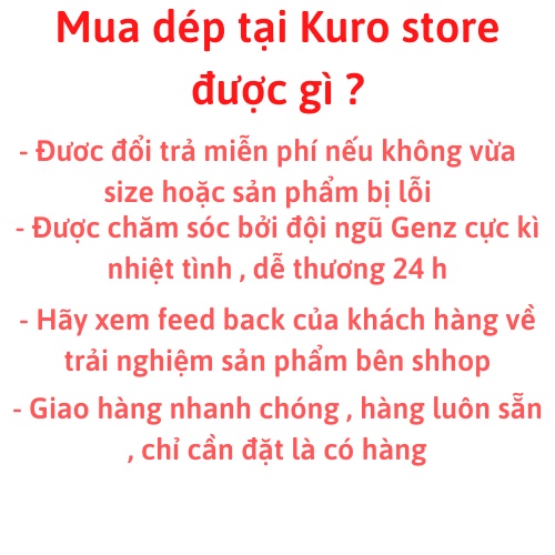 Dép quai ngang 𝐀𝐃𝐈𝐃𝐀𝐒 trắng nam nữ , dép lê nam 3 lá hàng xuất dư - Kuro official