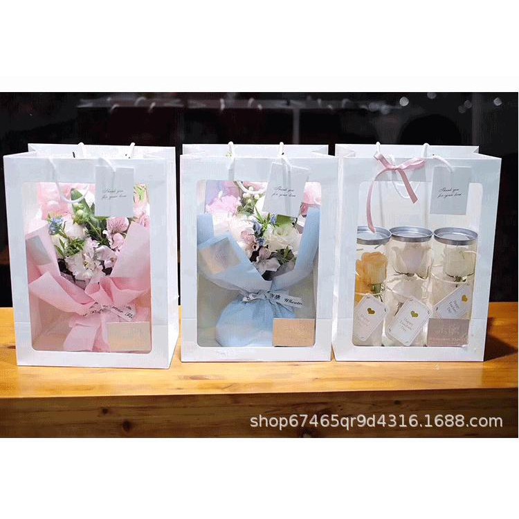 TÚI GIẤY CẮM ĐỰNG HOA MẶT KÍNH | BigBuy360 - bigbuy360.vn