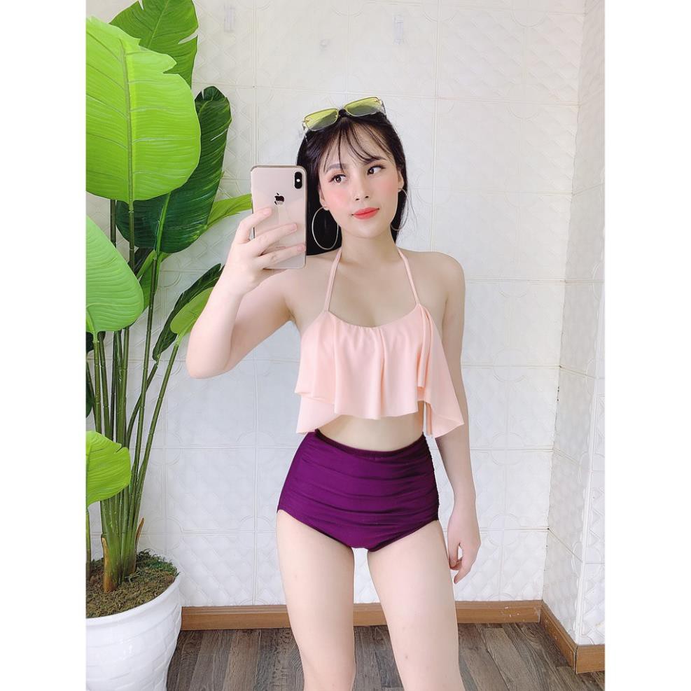 Bán tách lẻ áo/quần đồ bơi áo bèo kín đáo nhiều màu bikini hè - ảnh thật shop chụp